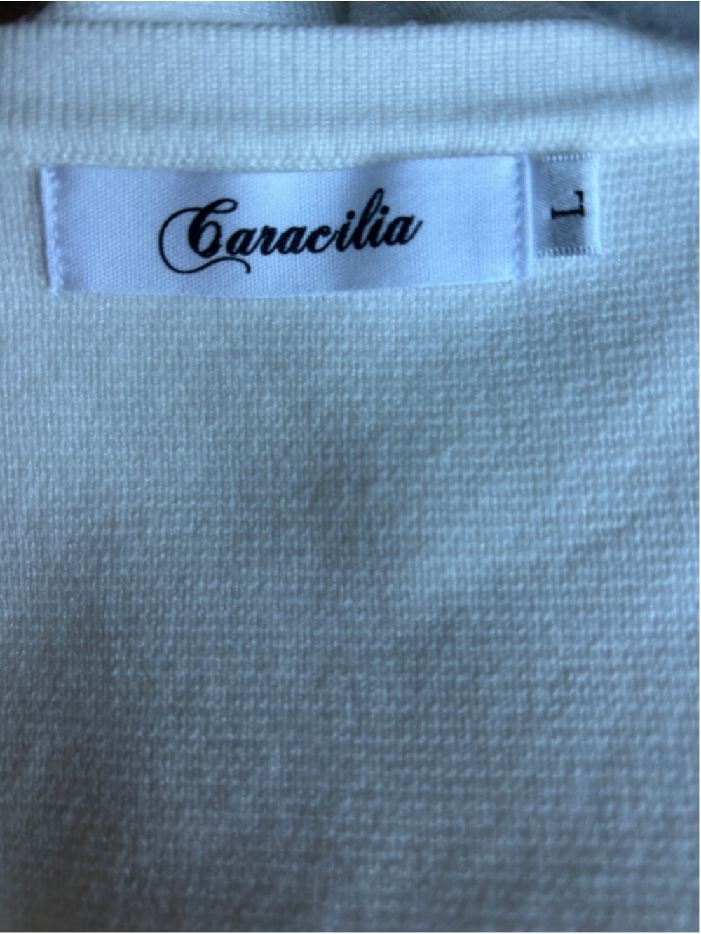 Women's Caracilia Open Front Cardigan Sweater Off White Size L - Picture 5 of 10